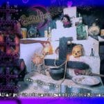 Altar of Baron Samedi, Ghede Altar and Altar of the Dead where a Vodou priestess prays and communes with the Voodoo Spirits, for psychic readings, divination, conjure rituals and Voodoo magical ceremonies, at Erzulie's Voodoo of New Orleans