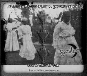 Historic Vodou Priestesses in a Vodou Ceremony as passed down to our elder Mambos at Erzulie's Voodoo of New Orleans.