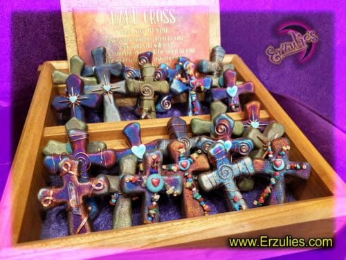 Sacred Crosses, Gemstone Crosses, Raku Crosses, Gemstone Sacred Cross, Pottery Gifts, Raku Pottery, Magical Gifts, Magical Crosses, Wish Charms, Dreamcatchers, Gemstone Cross, Gemstone Charms, Sacred Symbols, Magic, Dreams, Blessings