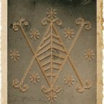 Voodoo Veves and Sacred Vodou Veve for Lwa Ayizan, Mother of the Priesthood in the Vodou Religion by Erzulie's Voodoo in New Orleans.