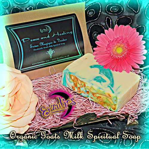 Goats Milk Soaps, Organic Goats Milk Soaps and Goat's Milk Spiritual Soaps. Handcrafted Goats Milk Spiritual Soaps for Peace, Healing & Renewing. Our Organic Goats Milk Soaps and Goats Milk Spiritual Soaps are handmade with pure essential oils, magical roots and herbs, sacred flowers and natural mica colorants by initiated Vodou practitioners at Erzulie's Voodoo in New Orleans.