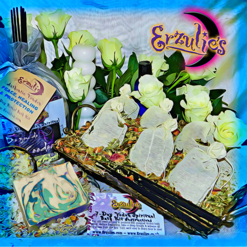 Powerful Spiritual Baths for Cleansing Spells, Healing Spells & Voodoo Protection Spells! Authentic Voodoo Spiritual Bath and Ritual Bath Kits handcrafted with rare and magical herbal bath teas, hand-blended bath salts, Vodou bath washes, anointed ritual candles, and hand-dipped incense in a magical bath ritual kit exclusively at Erzulie's Voodoo in New Orleans